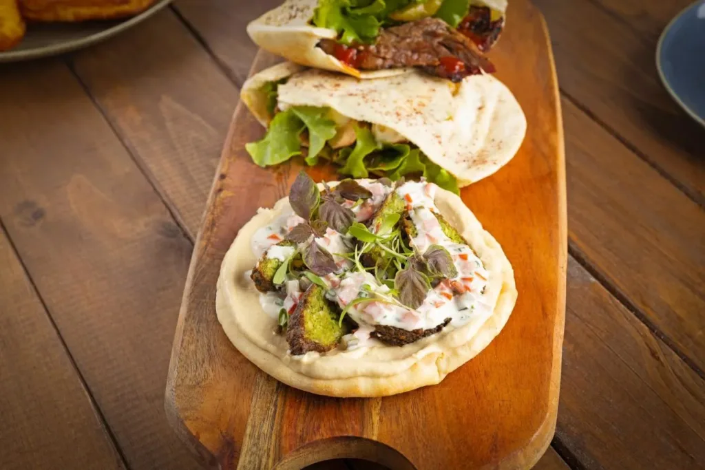 a food on a cutting board